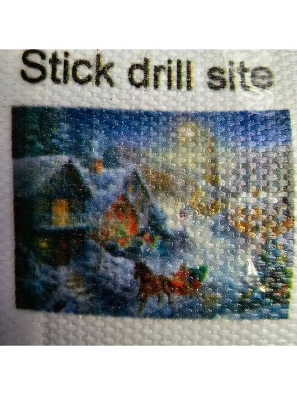 Winter Christmas Sleigh Scene Diamond Painting Kit 16x12" DIY Art Canvas Craft
